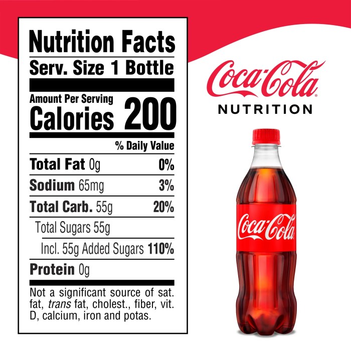 Coca cola nutrition facts caffeine